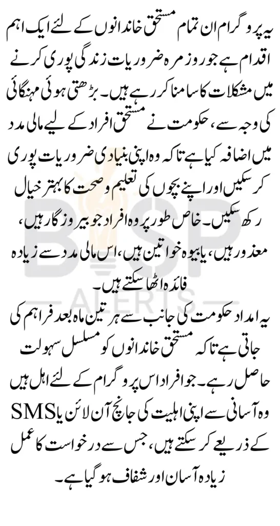 BISP 8171 Eligibility Check 2025 Online CNIC Verification for 13500 Payment