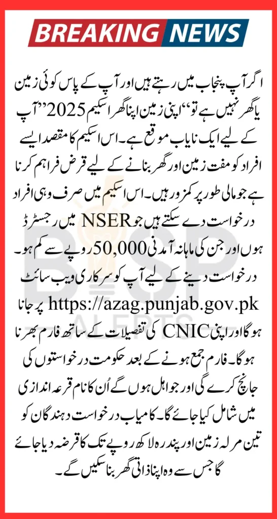How To Apply In Apni Zameen Apna Ghar Scheme 2026