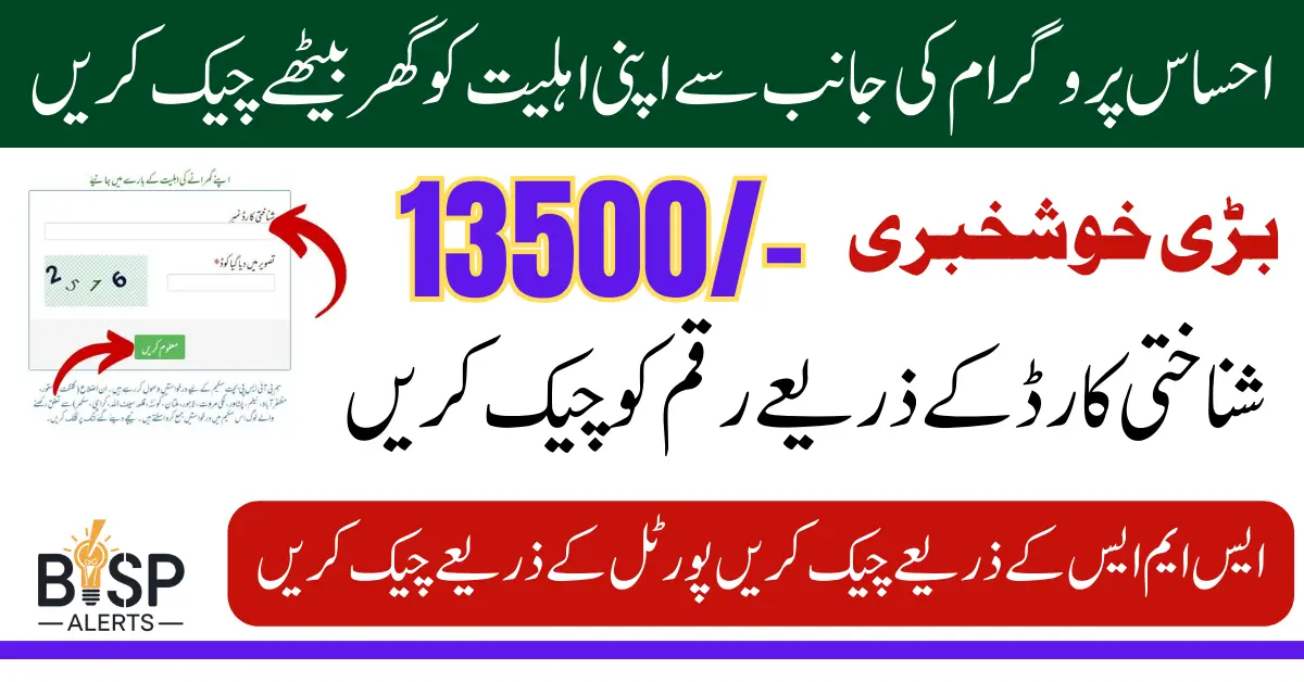 Ehsaas Program 8171 Online CNIC Check Verification to Identify Eligiable People 2025