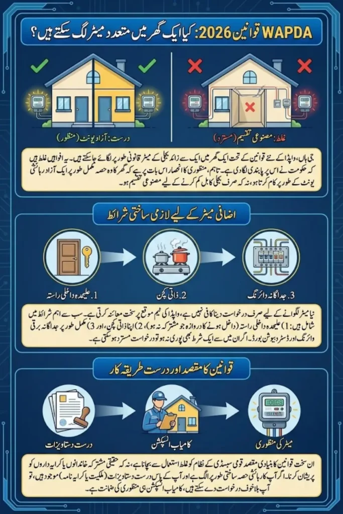 Can One House Have Multiple Electricity Meters? WAPDA Rules 2026 Explained