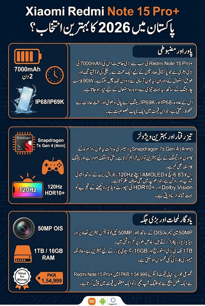 Xiaomi Redmi Note 15 Pro+ Price in Pakistan Full Specs Details Here 2026